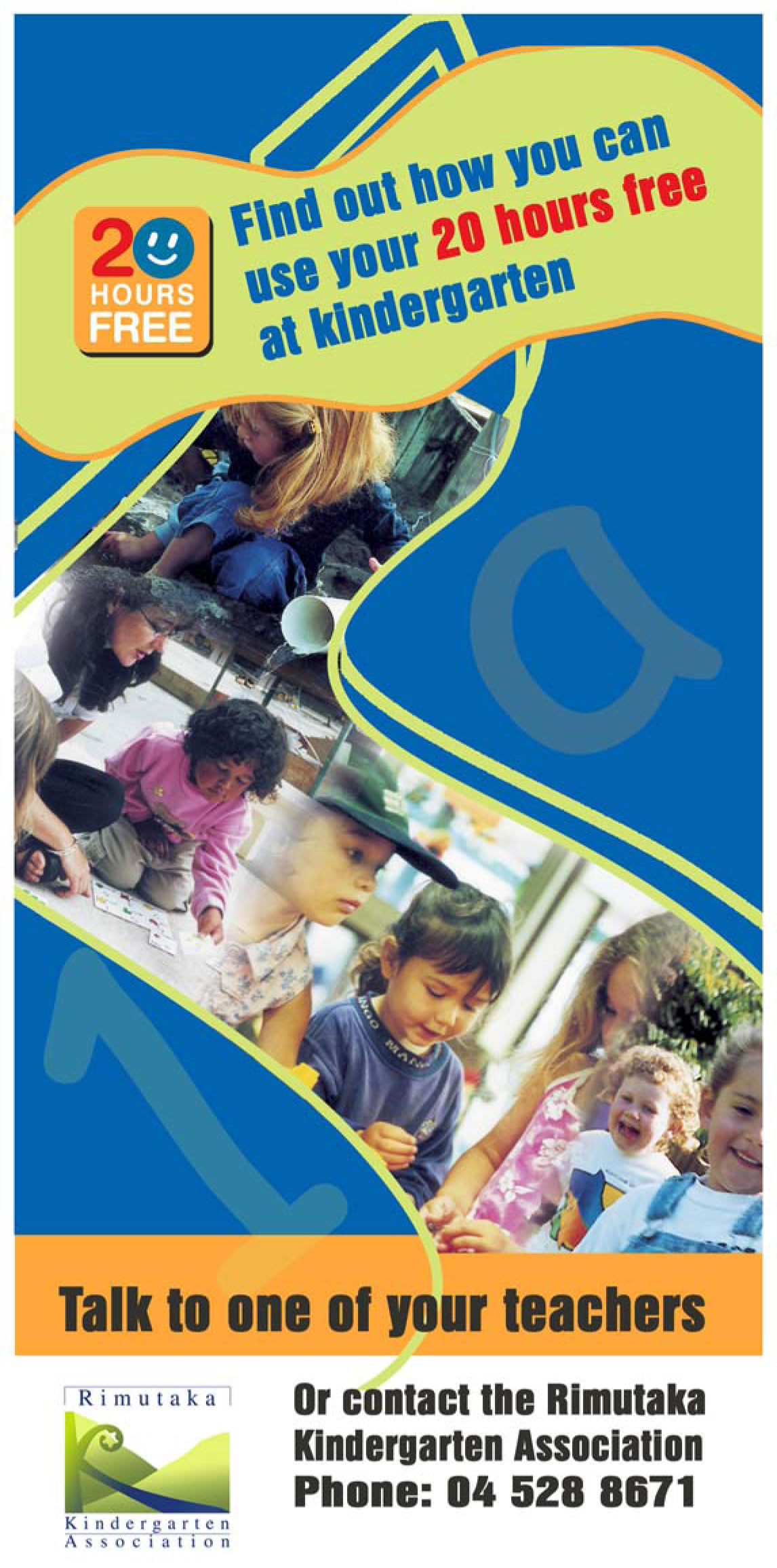 brochures advertising kindergarten