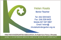 business cards for kindergartens