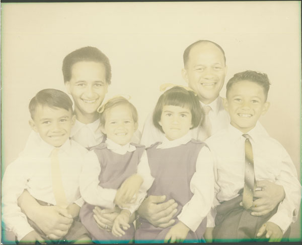 faded family photo for recolouring