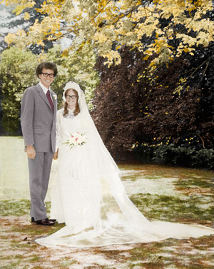 restored wedding photo looking better than it ever did